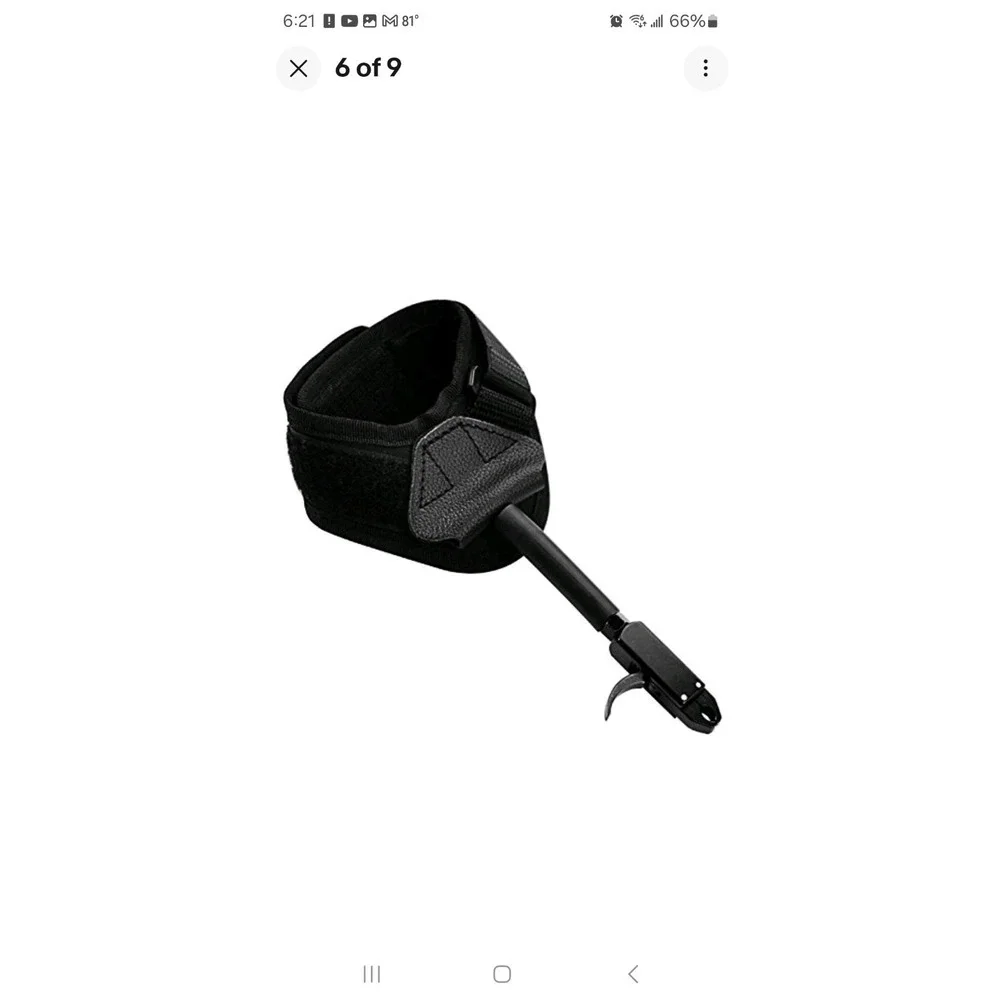 TruFire Toro Black With Wrist Strap Single Caliper Release Aid
